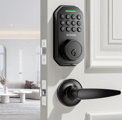 VCHOO SL01 Keypad Deadbolt Door Lock with Handle Keyless Electronic Entry New