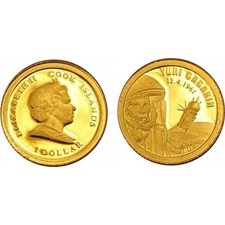 Cook Islands 1 Dollar 2011- Yuri Gagarin