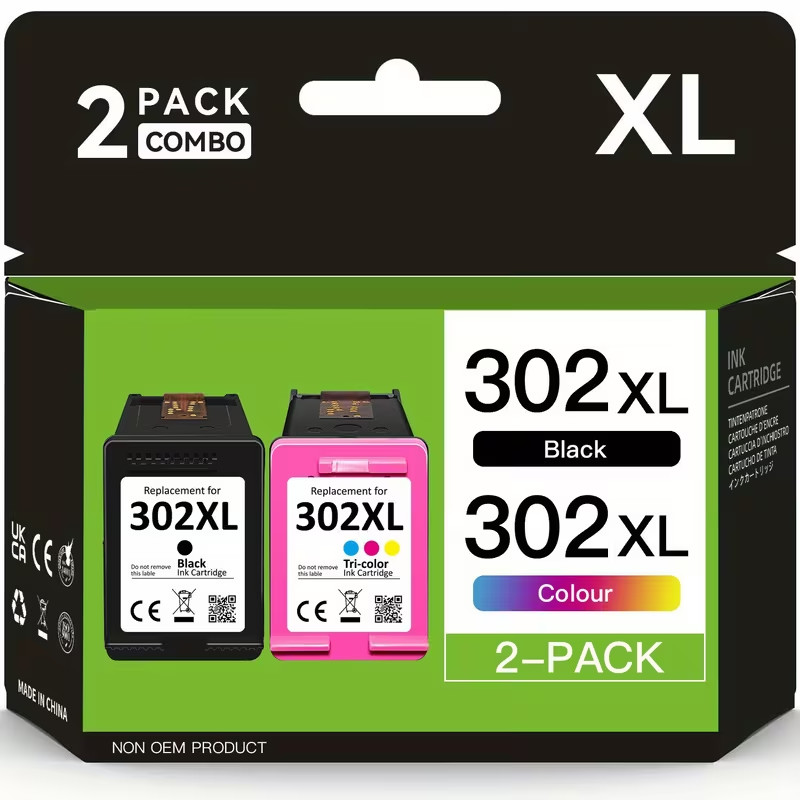 Cartouche noire HP 302XL haute précision pour documents pros nantis