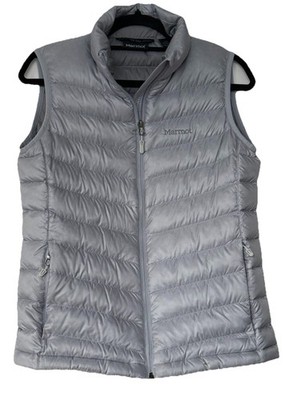 Marmot 700-Fill Down Vest Light Gray Soft Women s Size: M