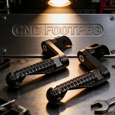 Racing Black 25mm Lower Front Foot Pegs For Kawasaki Ninja ZX-6R