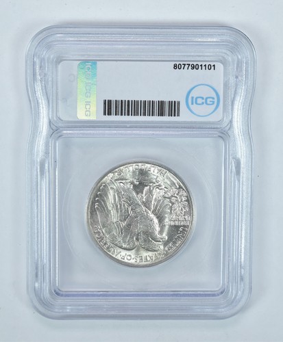 1946-S Walking Liberty Half Dollar MS62 ICG - Afbeelding 2 van 5