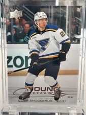 2025-26 Upper Deck series 1 YOUNG GUNS #207 Jimmy Snuggerud St. Louis Blues RC