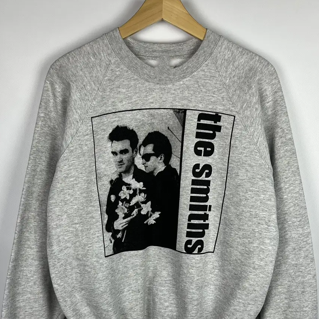 VTG The Smiths Rock band gray Sweatshirt Unisex All sizes XMAS GIFT JJ5966