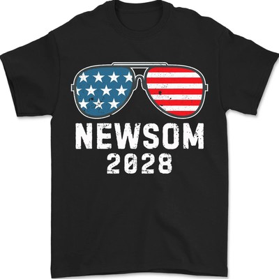 Gavin Newsom 2028 for President Election Campaign Newsom 48 Unisex T-Shirt