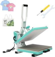 15" x 15" Clamshell Heat Press Machine for T-Shirt Digital Transfer Sublimation