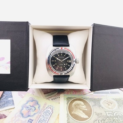   Rare Vostok Amphibia 2416 Wostok Barrel UdSSR Ministerial Automatic Diver  