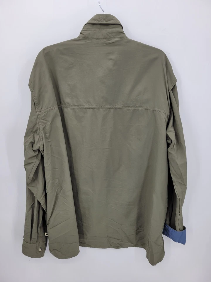 Dakota Grizzly Shirt Mens XXL 2XL Green Performance Long Sleeve Utility Pockets - Image 2 of 4