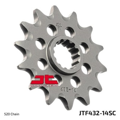 Ritzel 14 Zähne für Suzuki DR-Z 400 E Baujahr 2000-2007 von JT-sprockets - Neu