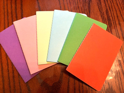 Notebooks, 5.5 x 3.5 new, a set of 6, lined pages, paper cover