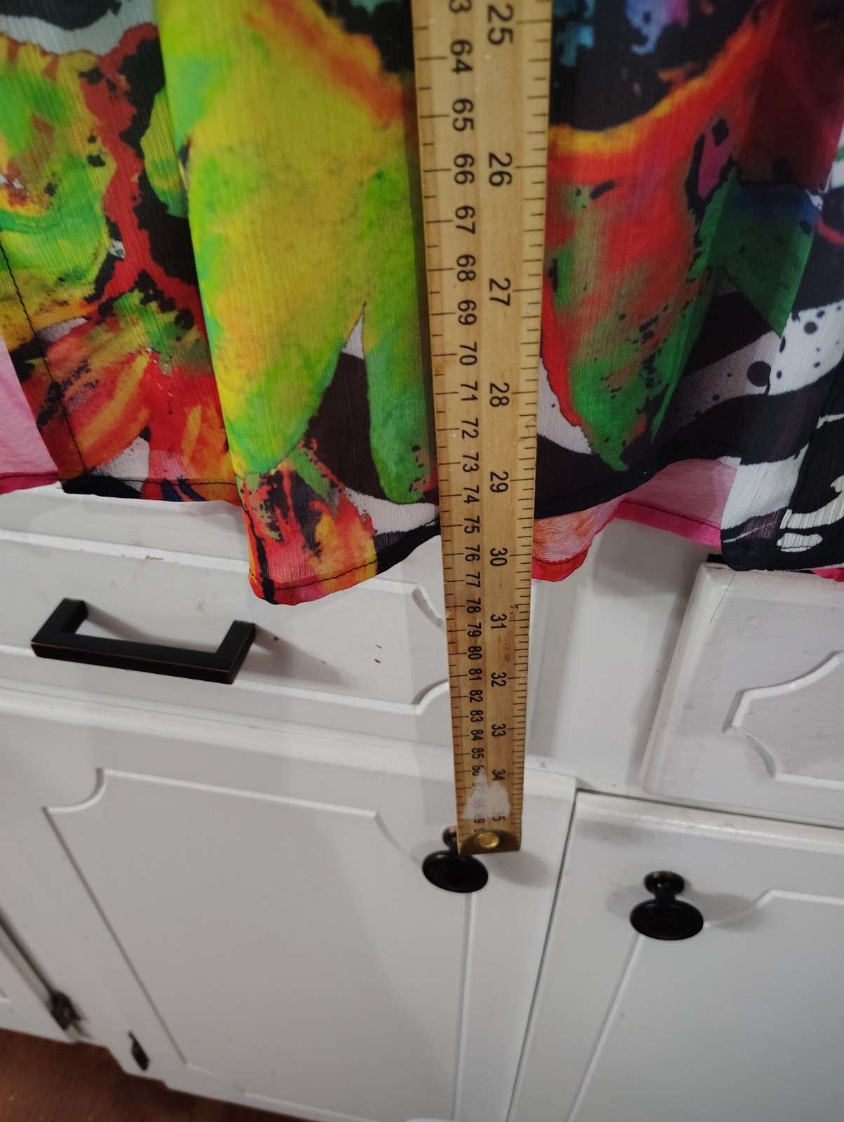 John Mark Vibrant Patchwork Print Point Collar Ro… - image 5