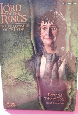 Lord of the Rings , Seigneur des Anneaux Buste Resine Peregrin Pippin - Photo 1/3