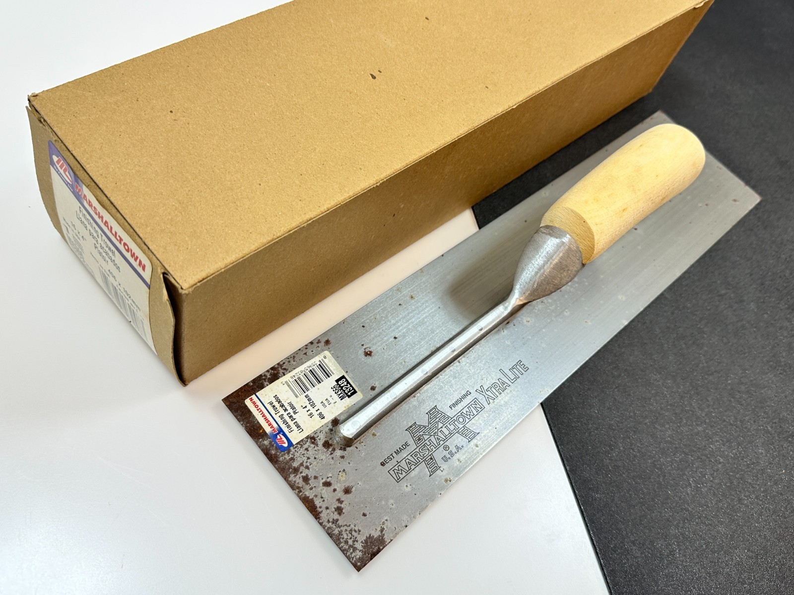 🇺🇸 Marshalltown MXS66 Xtra Lite, Finishing Trowel, 16 in x 4 in Blade (NOS)