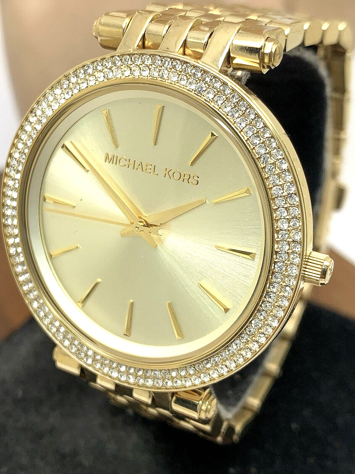 Orologio Michael Kors Donna MK3191 Darci Quarzo Gemmato 39mm Acciaio Inox Oro