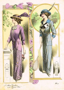 Art Deco Fashions L Album Tailleur De La Femme Chic Hand Col D Eng 1921 Ebay