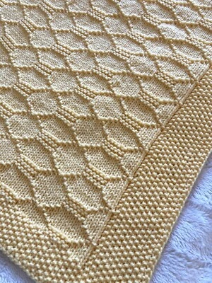 DAISY GRAY KNITS Knitting Pattern- Shapes Baby Blanket ~ Paper Copy