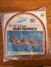 Vintage 1983 Intex The Wet Set Sun-Tanner Pool Float 72"x30" 59725