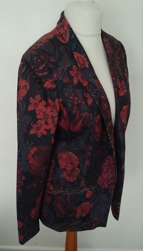 OASIS - FLORAL Edge to Edge JACKET Size 14 - NEW WITH TAGS - Picture 2 of 12