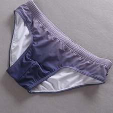 SEOBEAN-MEN'S LOW RISE GRADIENT COLOR SWIM BIKINI SWIMEAR