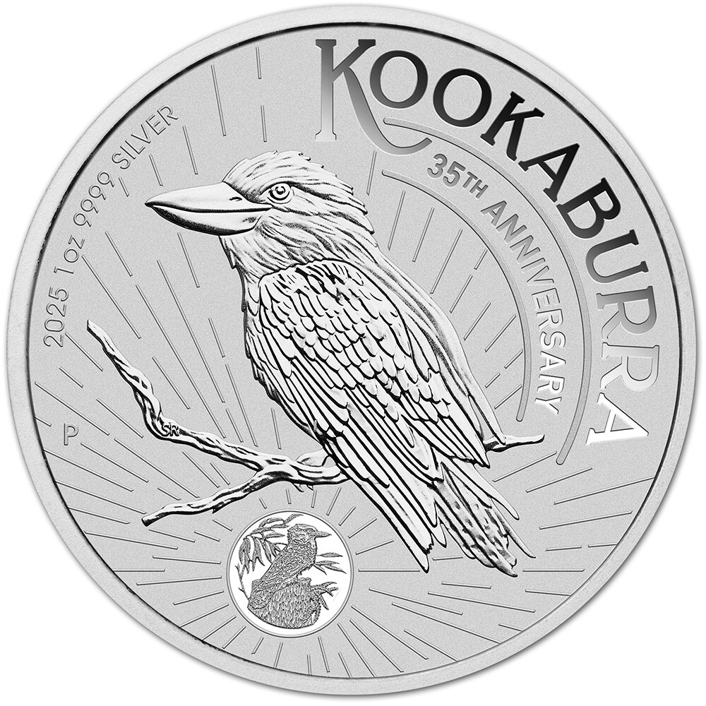 2015年 25th KOOKABURRA COIN SET No.896 25th Anniversary Australian Kookaburra 2 oz Silver Bar and 1