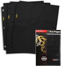 Side Loading 18 Pocket Pro 10 Album Binder Black Pages MTG Trading Cards By BCW