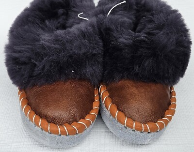 LAMMFELL Warme HAUSSCHUHE NEU,Schaffell/leder Handarbeit