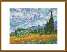 Counted Cross Stitch Kit Van Gogh Unprinted canvas Needlework thread cross