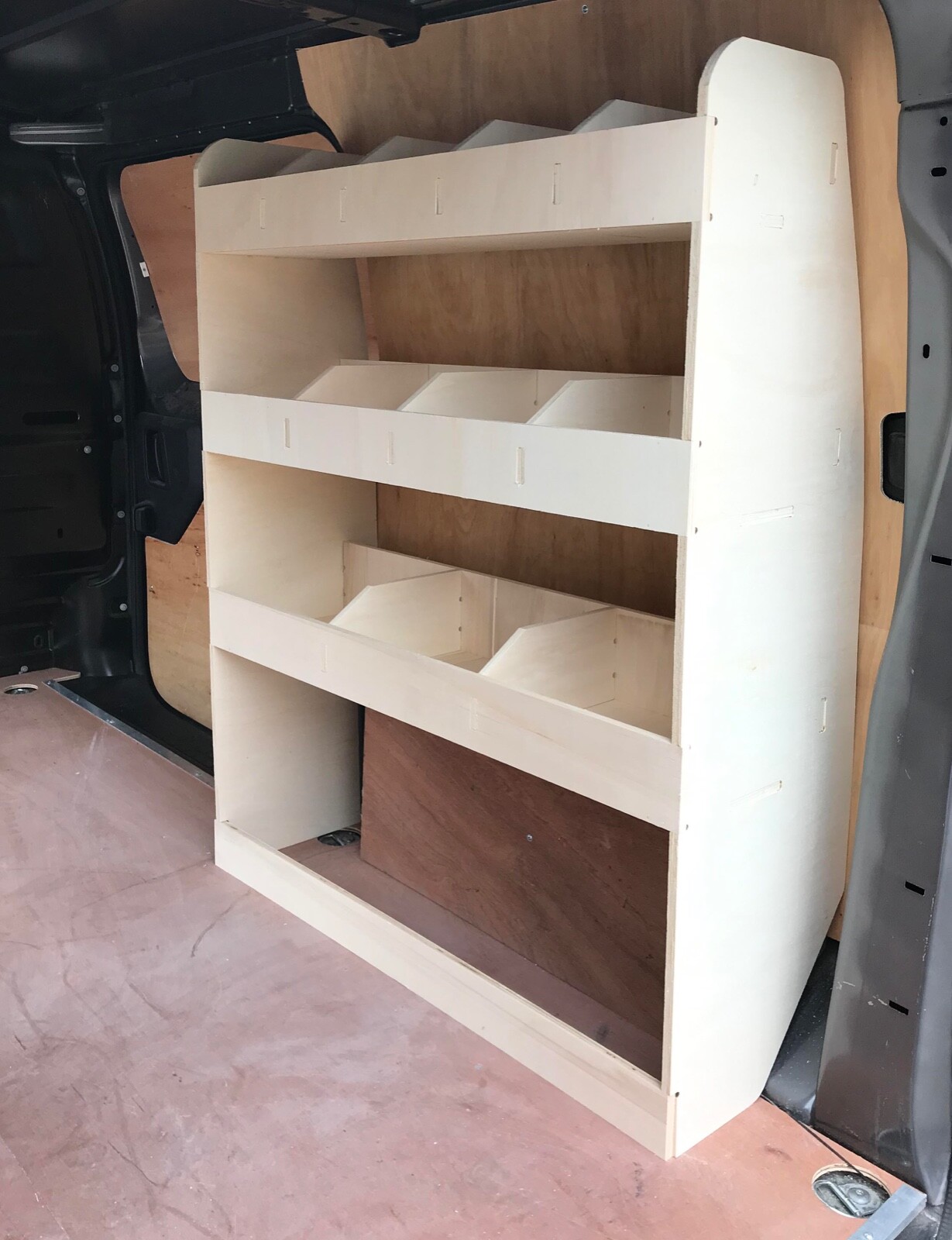Toyota Proace 2016+ MWB Van Racking Tool Storage Shelving Van Organiser OS Rear