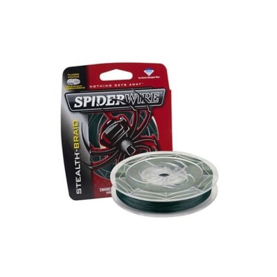 SPIDERWIRE STEALTH Moss Green Braided Fishing Line 300 YARD - CHOOSE  LB