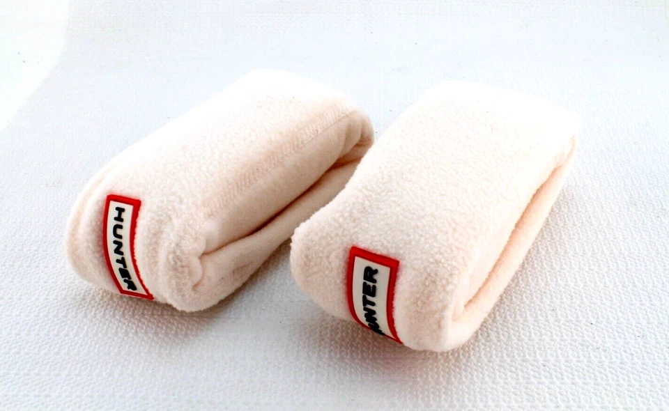 Nuevo HUNTER Tejido Talla Grande 1-3 Color Crema Tejido Niños Bota de Lluvia Calcetines Foto 2 de 4