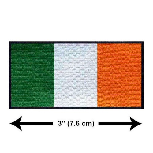 IRELAND FLAG IRON ON PATCH 3" Embroidered Applique Irish Pride National Emblem - Picture 2 of 2