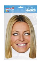 Tess Daly 2D Card Party Face Mask - Celebrity Fancy Dress Fancy Dress