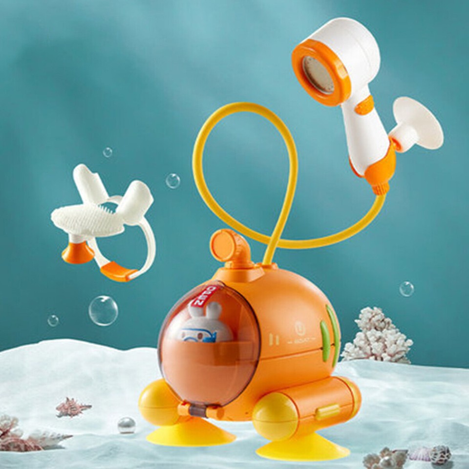 Electric Bath Toy with Shower Head Baby Shower Sprinkler Toy Cartoon WA