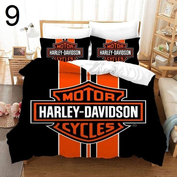 Buy NEW Harley-Davidson Motorcycle Bedding Set with Pillowcase