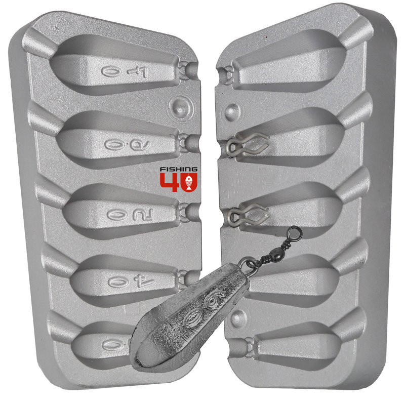 Hex Mould 30-40-50-60-70g fishing lead weight mould /Carp Boat Fishing