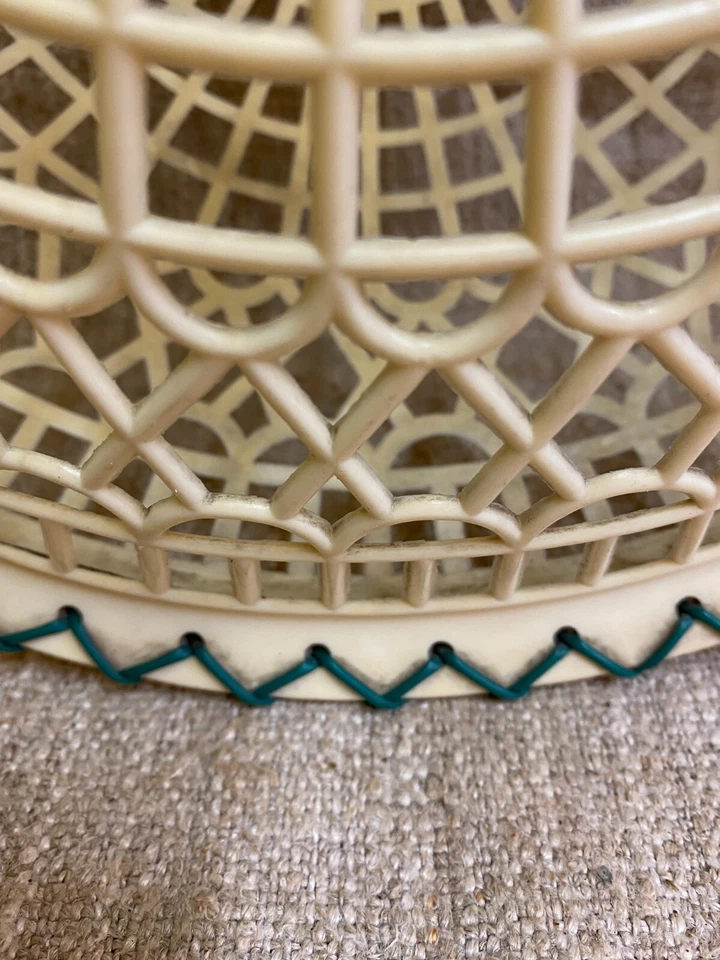 Bolsa de mão de plástico retrô vintage feita na Tchecoslováquia Plastimat - Imagem 3 de 4