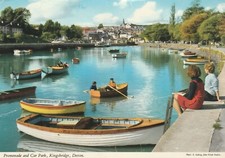 Kingsbridge, Promenade und Parkplatz, Devon - Vintage Postkarte