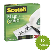 10 X 3M Scotch Magic Tape 810 Klebeband Klebefilm 12 Mm X 33 M