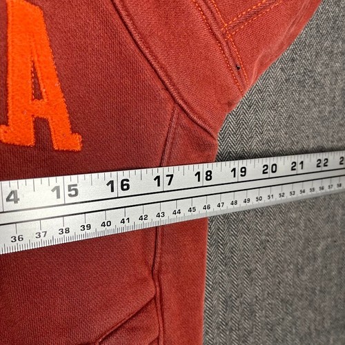 Columbia Hoodie Youth 5 Orange Distressed Worn Outdoor Sport Classic - Picture 9 of 10