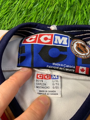 EDMONTON OILERS CANADA NHL ICE HOCKEY SHIRT JERSEY CCM ORIGINAL SIZE YOUNG L/XL - Picture 6 of 12