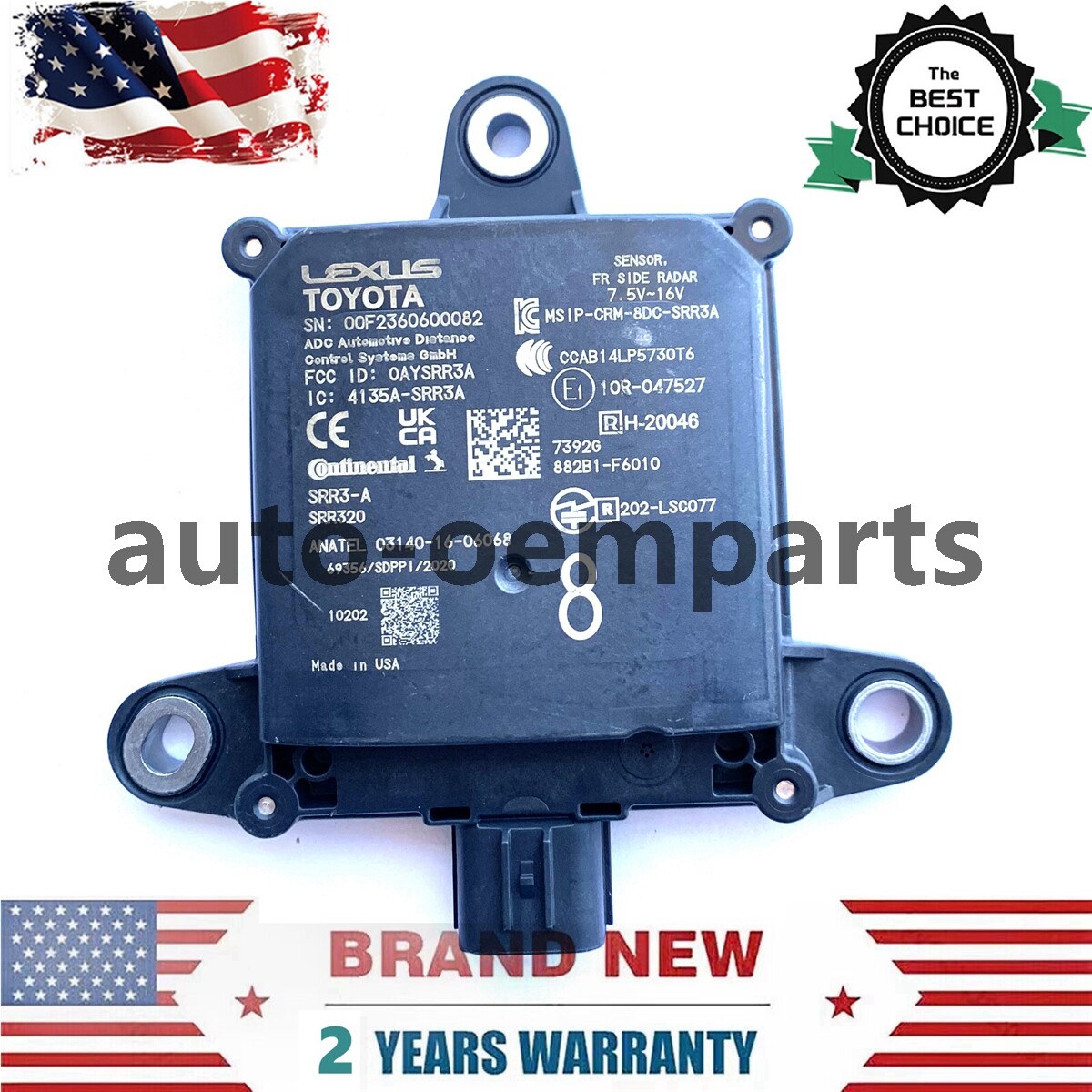 OEM FRONT BLIND SPOT RADAR SENSOR 882B1-F6010 For 2022 LEXUS NX250