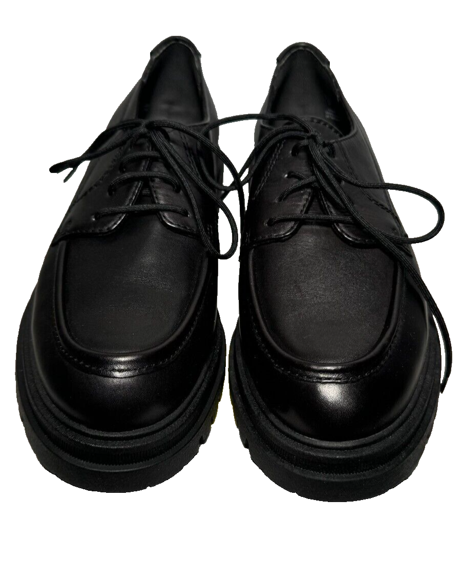 SAOLA Scarpa donna Brogue UK 4 37 Tamaris nera ecopelle derby stringata suola grossa