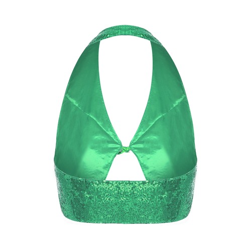 Damen Tank Top Hip Hop Weste Disco Crop Tops Rückenfrei Kostüm Abschlussball Bluse Party - Bild 40 von 46