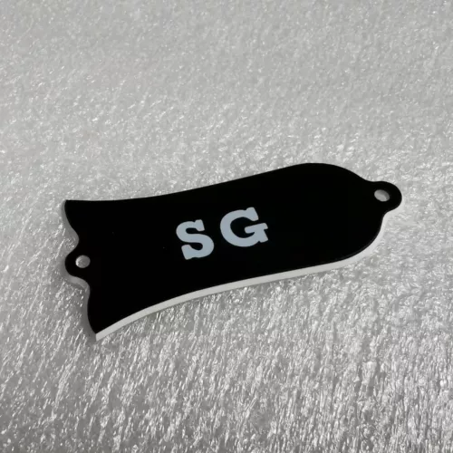 Guitar Parts Fits Gibson LP 'SG' TRUSS ROD COVER PLATE , 2Ply Black