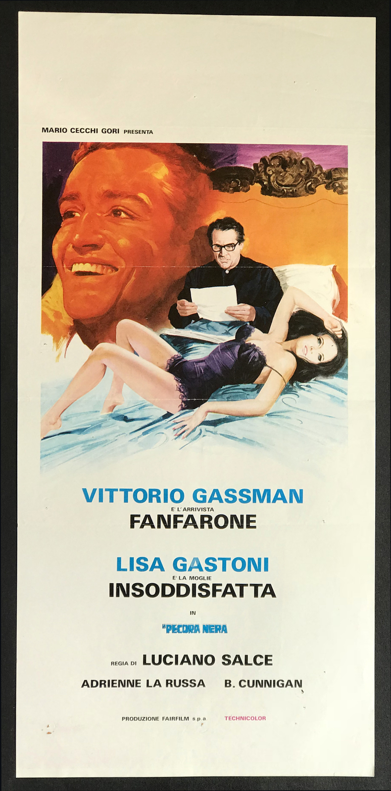 Locandina originale film La pecora nera (1968) - Regia di Luciano Salce