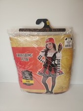 Girls Cross Bone Pirate Cutie Child Small Costume - 4 Piece Set 4-6