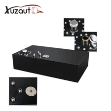 17 Gallon Coated Aluminum Street Rod Race Fuel Cell Gas Tank Cap & Level Sender