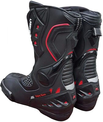 Stiefel Motorradstiefel Sport Racing Leder Profi Rennbahn Atmungsaktiv 