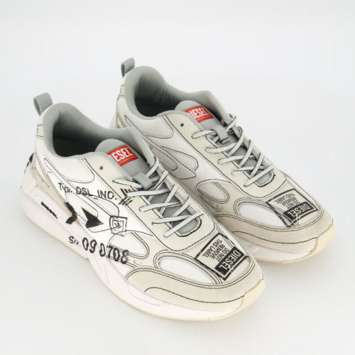 DIESEL White S-Serendipity Sport Sneakers Men's Low-top Leather