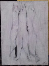 Raymond Moisset : Huile Sur Toile sur chassis  signée du cachet. 1973